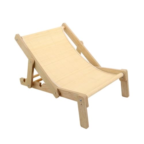 AOUCN猫ベッド ハンモック夏用 通気性 爪とぎ対応 丈夫な木製フレーム 藤素材/麻布2種 涼しいソファ 猫 ペット 犬 ペット 取り外し簡単 お手入れ楽 屋内外 (ナチュラル)