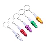 Porte-clés bougie d'allumage : le matériau bénéficie d'une forte durabilité, ne se déforme pas facilement et porte-clés lumineux à LED