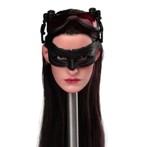 Tête féminine 1/6 cheveux plantés pour remplacer pièce figurine TBL