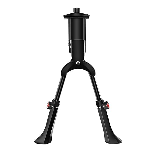 Adjustable Metal Bike Kickstand Lightweight Center Mount Double Leg Bike Support Stand for 24-29 Inch Bike Bike Stand 24 Inch 26 Inch 27.5 Inch Bike Stand for Mountain Bike Bike