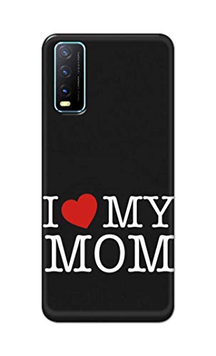 Image of PRINTFIDAA I Love My Mom Hard Back Cover for Vivo Y20 / Vivo Y20i / Y20s / Y20G / Vivo Y12s / Y20S (G) Back Cover -(P6) KAT1006