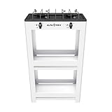 Parrilla de Gas con Estante Alfamex, 2 Quemadores, Color Blanco, Modelo 403-6-BLANCO