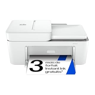 HP DeskJet 4220e, 588K4B, Imprimante multifonction, Instant Ink 3 mois inclus, Jet d'encre, A4, Couleur, Recto verso manuel, 8,5 ppm, Wi-Fi, Chargeur automatique, Fax mobile, Blanche