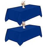 Mantel Antimanchas 180 x 150 cm Estilo, Durabilidad y Fácil Limpieza Exterior Manteles para Mesas Rectangular, Azul