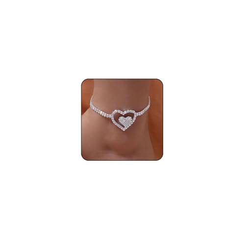 Image of Sora Tuki Ankle Bracelets for Women Waterproof Butterfly Heart Cross Anklets for Women Tennis Rhinestone Anklet Bracelet Large Plus Size Anklets Big Ankle Beach Summer Foot Jewelry