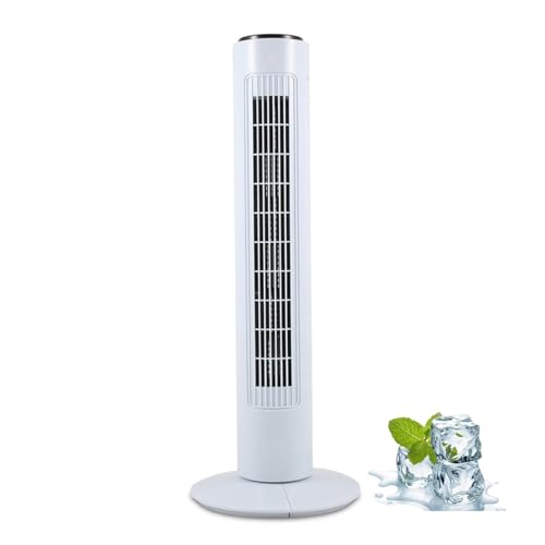 MZQMK Ventilador Silencioso De Torre, Ventiladores Silencioso De Pie, Ventilador Sin Aspas con 3 Velocidades, Fácil De Limpiar, para Dormitorio
