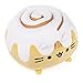 GUND Pusheen Catfé Cinnamon Roll Pusheen Plush Squisheen Cat Stuffed Animal, 12”