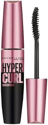 Maybelline New York Mascara, Highly Pigmented Colour, Long-lasting, Waterproof, Hypercurl , Black, 9.2ml