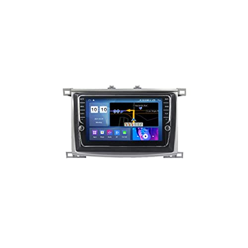 Android 10.0 Coche Stereo 2 Din Radio Sat Nav Para Toyota Land Cruiser 100 2002-2007 GPS Navegación, 9in Pantalla Táctil Multimedia Video Player Con 4G WiFi DSP Bluetooth Carplay Cover