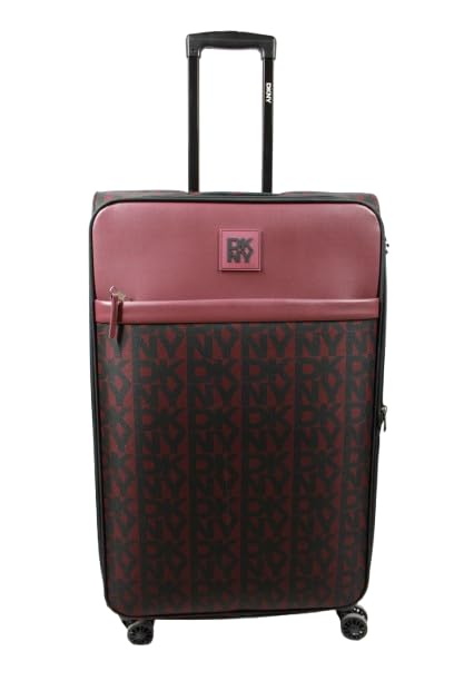 New Era Softside Luggage on Wheels for Unisex | Ultra Lightweight ABS on with Spinner Wheels 4 Color Garnet (Small)