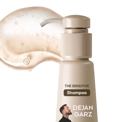 Dejan Garz Sensitiv Shampooing pour cuir chevelu sensible - Sans parfum et doux sans parfum - Nettoyage en profondeur avec acides aminés d'avoine - Pour tous les types de cheveux - Shampooing pour
