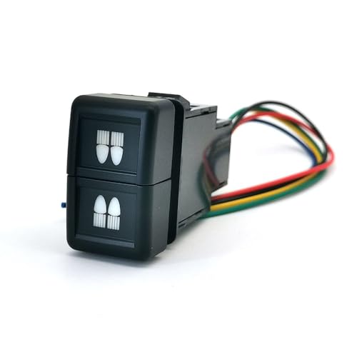 Interrupteur double Isuzu 700P bouton marche arrêt radar DRL 12V avec fil