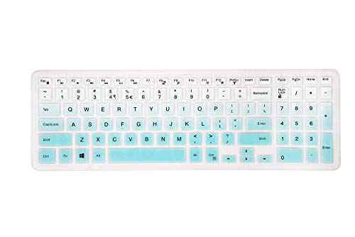 Keyboard Cover for Dell Inspiron 15 3000 5000 7000 Series/Dell Inspiron 17 5000 3000 Series/Dell G3 15 17 Series/Dell G5 15 Series/Dell G7 15 17 7786 7790 Series - Gradual Mint