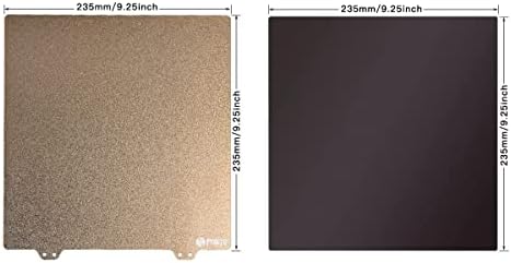 Toaiot 235x235mm Removable Flexible Build Plate JanusBPS Double Sided Powder Coated+Smooth Coated PEI Sheet for Ender 3 V2 S1/Ender 5/Pro/Neptune 2/CR20/Mega Pro/Aquila C2/LK4/Shark V2/Odin-5 F3