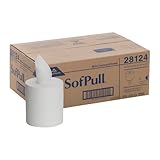 Georgia-Pacific GPC28124 Professional SofPull Center-Pull Perforated Paper Towels,7 4/5x15, White, 320 Per Roll (Case of 6 Rolls)