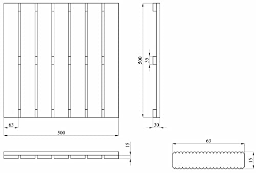 Vlondertegels tuintegel vlonder grenen 50x50cm - Image 5