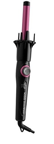 Kiss Products Professional Pink Instawave Automatic Curling Iron with Heat Resistant Pouch, 3/4 inch. 1.5 Pounds