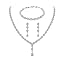 Necklace+Earrings+Bracelet-Teardrop Necklace+Earrings+Bracelet-Teardrop