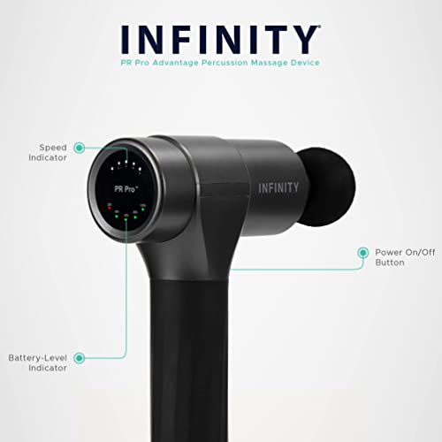 Infinity PR Pro Advantage Percussion Massage Device (Platinum), Deep Tissue Massage Gun for Athletes