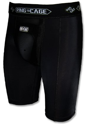 Ring to Cage Men's Supporter with Cup for MMA, Muay Thai, Kickboxing, Grappling, Jiu Jitsu, Martial Arts- Medium