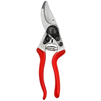 Foto di FELCO 8 forbice bypass ergonomica per destrimani, lama acciaio temprato 52 mm, manici in alluminio forgiato, testa inclinata, ammortizzatori, mano grande, taglio 25 mm, utensile professionale