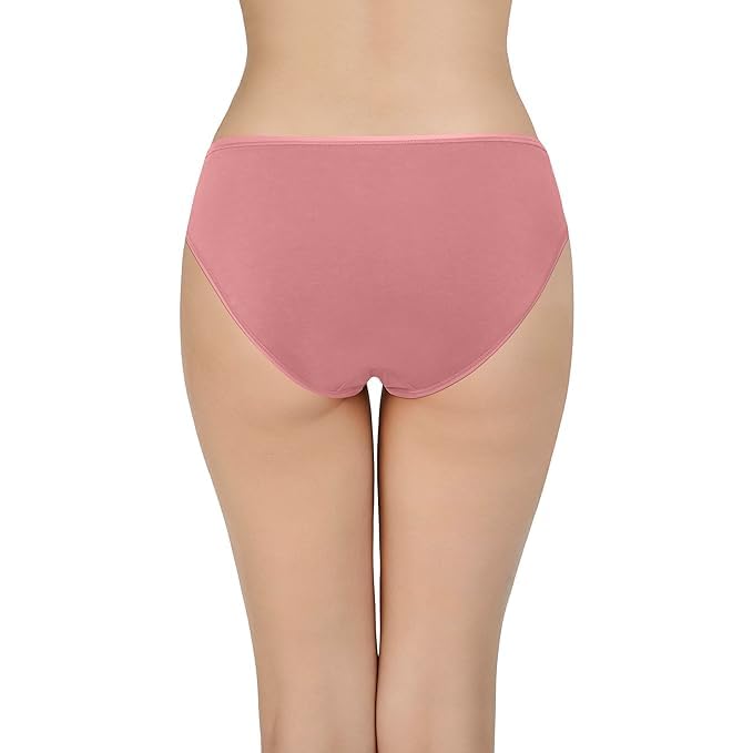 Image of LOURYN KOULYN Solid Low Rise Cotton Bikini Panty Pack(Pack of 3)