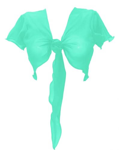 Image of Indian Trendy Women's Chiffon Short Sleeve Tie Top Choli Blouse Belly Dance Gypsy Tie Front Cardigan Tops