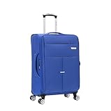 Medium Suitcase 24" Super Lightweight Luggage 20% Expandable 4 Wheels Spinner 3-Digit Combination Lock Soft Shell Luggage for 15 to 20kg