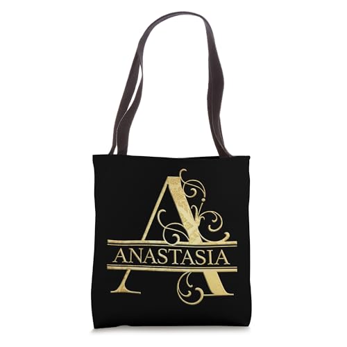 Bolso tote personalizado con nombre Anastasia miniatura 1