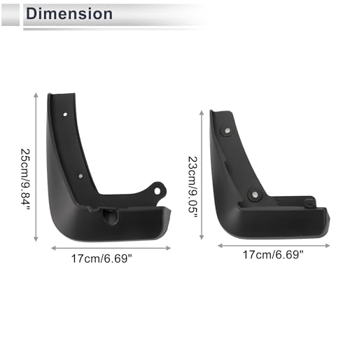 Image of X AUTOHAUX 1set Front and Rear Mud Flaps Splash Guards Mud Guards for Mazda Axela(Saloon) 2020-2023 W /Mount Accessories