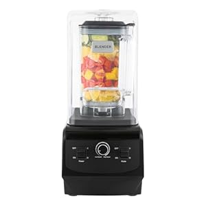 Commercial Quiet Smoothie Blender 2200W Countertop Blender Professional Smoothie Maker 74.4 Oz Capacity Juicer Perfect for Fruits, Shakes, Smoothies, and Frozen Drinks (Black)
