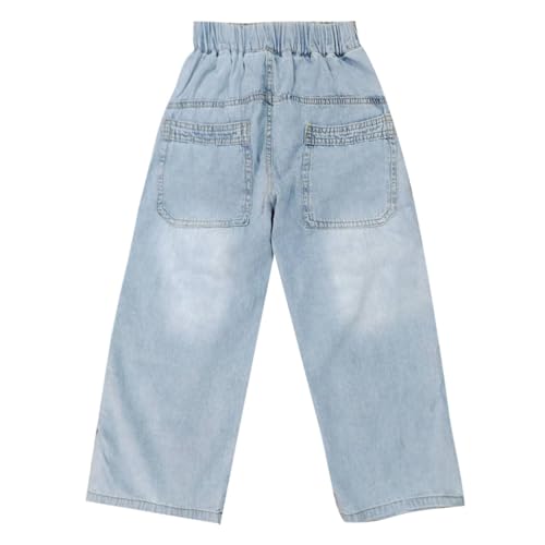 Baggy Wide Leg Jeans for Teen Boys 2025 Elastic Waisted Casual Y2k Fashion Denim Pants Fall Loose Trousers with Pockets2