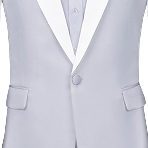 Men's Tux 2-Piece Business Blazer Single Breasted Tuxedo Suit Set Formal Wedding Slim Fit Suits4
