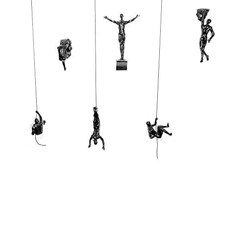 Northshire Metal Wall Decor, Zero Gravity Sculpture Wall Art, Black Wall Decor Bathroom Decor, Bedroom Decor and Kitchen Wall Decor, Wall Decorations for Living Room