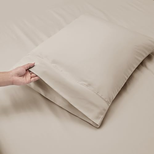Image of Nestl Full Size Sheet Set, 4 Piece Extra Deep Pocket (18-24 inches), Microfiber, Hotel Luxury, Soft, Breathable, Wrinkle-Free, Easy to Care, Linen