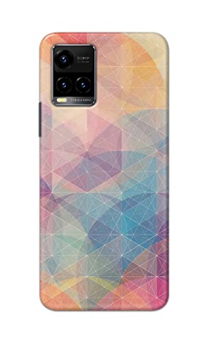 Image of PRINTFIDAA Printed Hard Back Cover Case for Vivo Y33S | Vivo Y33T | Vivo Y32 Back Cover (Crumpled Paper Design) -1803