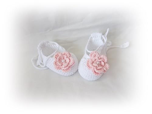Crochet Baby Shoes, Newborn Girl shoes, Baby Shower Gift (3-6 months)4