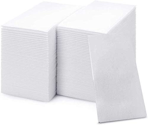 200 Large Disposable Guest Towels for Bathroom, Premium Linen-Like, Multi-Fold, Cloth-Feel Napkins, a Hygienic Solution for Kitchen, Party, Weddings and Events