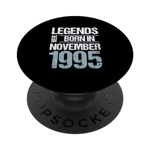 Las leyendas nacieron en noviembre de 1995 Cumpleaños PopSockets PopGrip Intercambiable