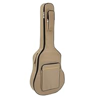 SIZING; This bag fits all makes and models of full size acoustic and classical guitars. Approximately 104cm x 42cm x 10cm POCKETS; Our bags include two zipped pockets large enough to fit your guitar picks, strings, phone, notebooks, sheet music, amp ...