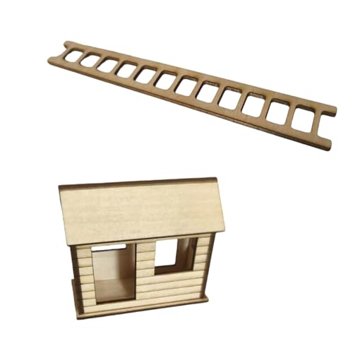 MHADBKH Miniatur-Baumhaus-Ornament aus Holz für kreative Zimmerpflanzen-Display und Zimmer, ästhetische Blumentöpfe, Dekoration, Modell, Miniatur-Baumhaus