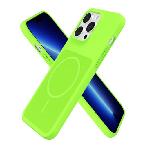 Coque magnétique iPhone 13 Pro Max fine en silicone liquide anti-choc pour femme