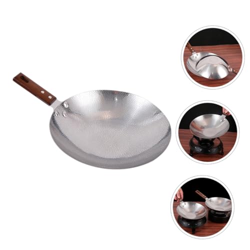 Wok de acero inoxidable con mango de madera Mikinona miniatura 7