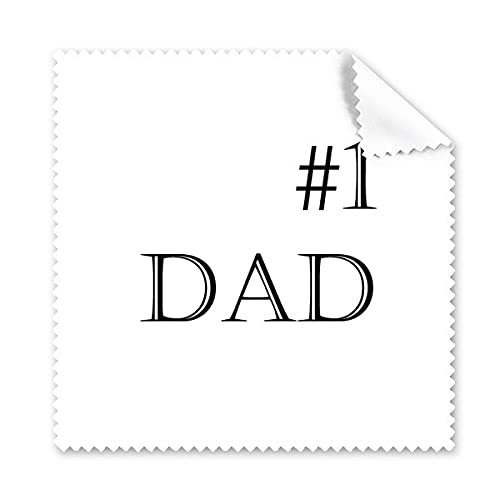 No.1 Dad Father's Festival Quote Cleaning Cloth Phone Screen Glasses Cleaner 5pcs