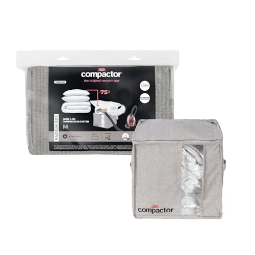 Compactor – Housse de rangement sous vide Oxford Taille M – Format compact idéal rangement vêtements et oreillers - Rangement couettes vêtements et...