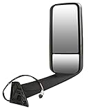 Freightliner Cascadia Door Mirrors for 2018-2021 , Power & Heated, Right Passenger Side, Chrome