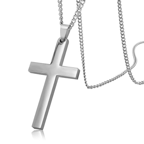 SUPRBIRD Kreuz Kette Herren, Ktten für Herren, Edelstahl Halskette,...