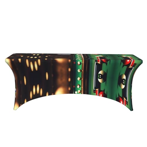 Nappe lavable en élasthanne stretch 1,8 m motif billard宴会 - 3
