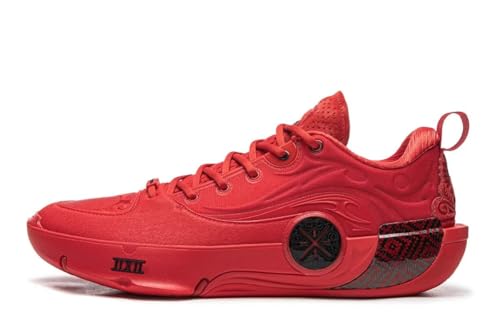 LI-NING Way of Wade 12 Men's Basketball Shoes Anti-Slip Professional Shock Absorption Sports Sneakers High Risk Red US 9