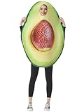 JUST FOR PARTY Adults Avocado Costume, Funny Food Cosplay Outfits Fancy Dress Costume for Halloween Dress Up Party, One Size